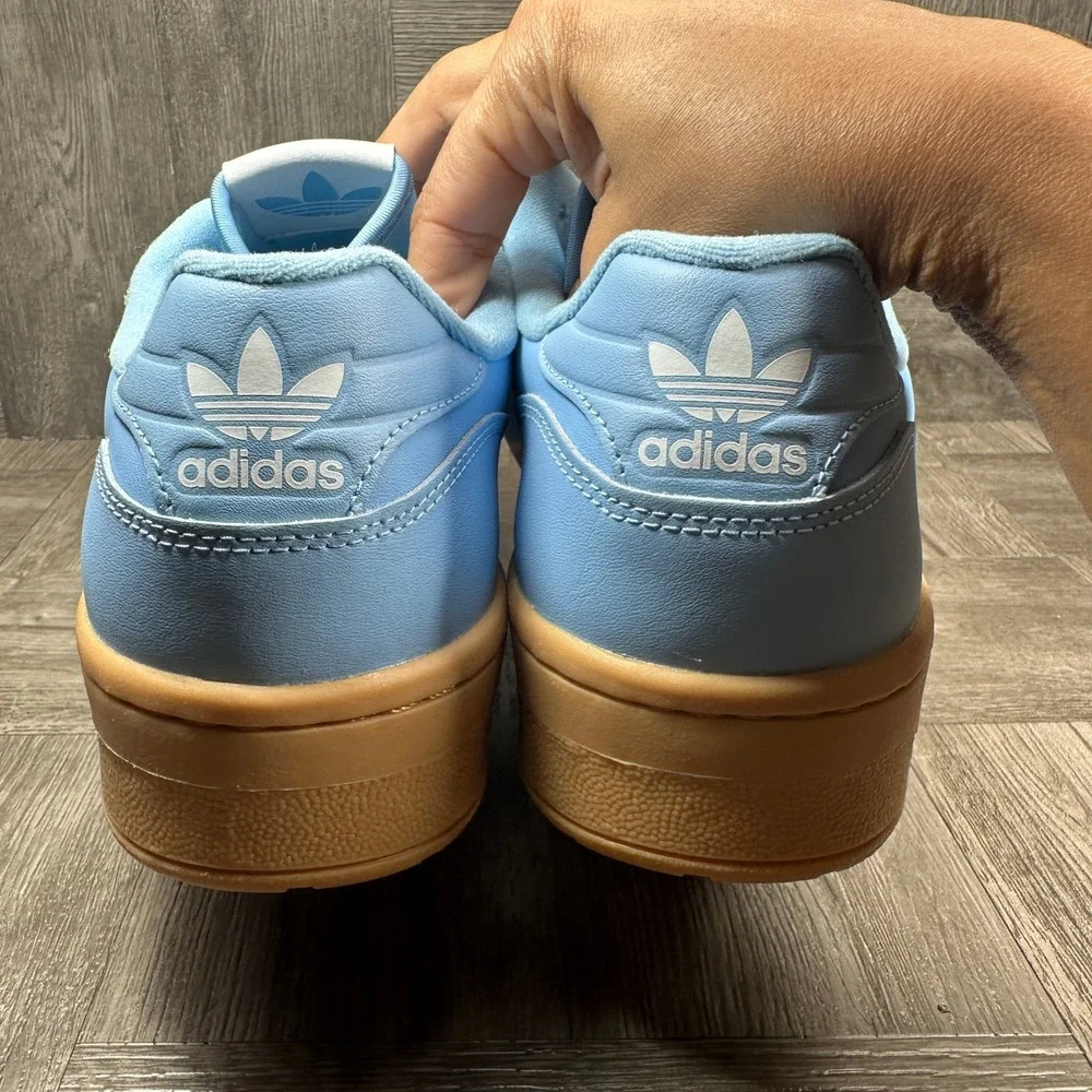 Adidas Rivalry Low Mens 13 Blue Leather Gum Sole Retro Basketball NEW JH7149